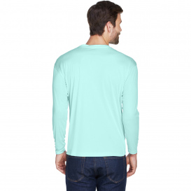 UltraClub 8422 Men\'s Cool & Dry Sport Long-Sleeve Performance Interlock T-Shirt - Sea Frost