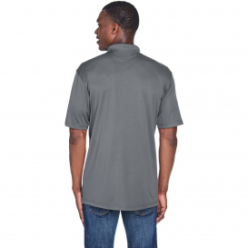 UltraClub 8425 Men\'s Cool & Dry Sport Performance Interlock Polo - Charcoal
