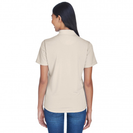 UltraClub 8445L Ladies Cool & Dry Stain-Release Performance Polo - Stone