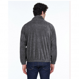 UltraClub 8485 Men\'s Iceberg Fleece Full Zip Jacket - Charcoal
