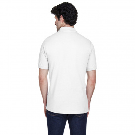 UltraClub 8535 Men\'s Classic Pique Polo - White