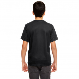 UltraClub 8620Y Youth Cool & Dry Basic Performance T-Shirt - Black