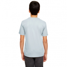 UltraClub 8620Y Youth Cool & Dry Basic Performance T-Shirt - Grey