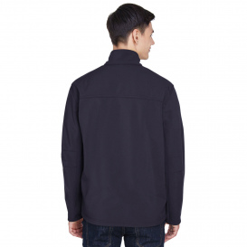 North End 88099 Men\'s Three Layer Fleece Bonded Performance Soft Shell Jacket - Midnight Navy