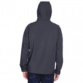 North End 88166 Men\'s Prospect Two Layer Fleece Bonded Soft Shell Hooded Jacket - Fossil Grey