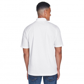 Core 365 88181P Men's Origin Performance Pique Polo with Pocket - White