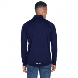 North End 88187 Men\'s Radar Quarter-Zip Performance Long Sleeve Top - Classic Navy
