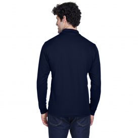Core 365 88192T Men\'s Tall Pinnacle Performance Long-Sleeve Pique Polo - Classic Navy