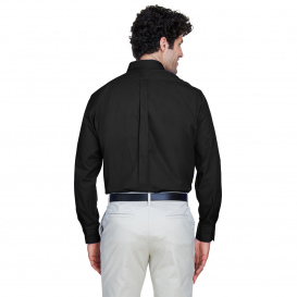 Core 365 88193 Men's Operate Long-Sleeve Twill Shirt - Black