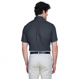 Core 365 88194 Men\'s Optimum Short-Sleeve Twill Shirt - Carbon