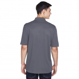 Core 365 CE101 Men\'s Balance Colorblock Performance Pique Polo - Black/Carbon