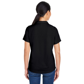Core 365 CE104W Ladies Market Snag Protect Mesh Polo - Black