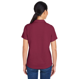 Core 365 CE104W Ladies Market Snag Protect Mesh Polo - Burgundy