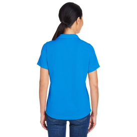Core 365 CE104W Ladies Market Snag Protect Mesh Polo - Electric Blue
