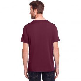 Core 365 CE111 Adult Fusion ChromaSoft Performance T-Shirt - Burgundy