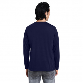 Core 365 CE111L Adult Fusion ChromaSoft Performance Long-Sleeve T-Shirt - Classic Navy