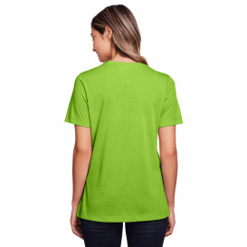 Core 365 CE111W Ladies Fusion ChromaSoft Performance T-Shirt - Acid Green