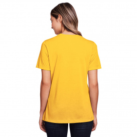 Core 365 CE111W Ladies Fusion ChromaSoft Performance T-Shirt - Campus Gold