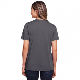 Core 365 CE111W Ladies Fusion ChromaSoft Performance T-Shirt - Carbon