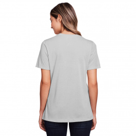 Core 365 CE111W Ladies Fusion ChromaSoft Performance T-Shirt - Platinum