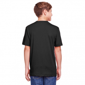Core 365 CE111Y Youth Fusion ChromaSoft Performance T-Shirt - Black