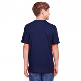 Core 365 CE111Y Youth Fusion ChromaSoft Performance T-Shirt - Classic Navy