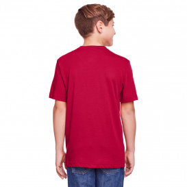 Core 365 CE111Y Youth Fusion ChromaSoft Performance T-Shirt - Classic Red