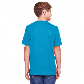 Core 365 CE111Y Youth Fusion ChromaSoft Performance T-Shirt - Electric Blue