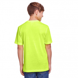 Core 365 CE111Y Youth Fusion ChromaSoft Performance T-Shirt - Safety Yellow