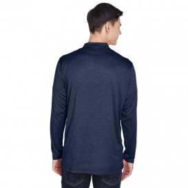 Core 365 CE401T Men\'s Tall Kinetic Performance Quarter-Zip - Classic Navy Heath/Carbon
