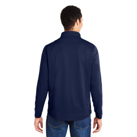 Core 365 CE404 Market Snag Protect Mesh Colorblock Quarter-Zip - Classic Navy/Carbon