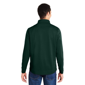 Core 365 CE404 Market Snag Protect Mesh Colorblock Quarter-Zip - Forest/Carbon