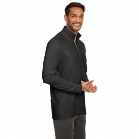 Core 365 CE405 Men\'s Fusion ChromaSoft Pique Quarter-Zip - Black