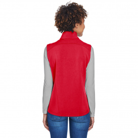 Core 365 CE701W Ladies Cruise Two-Layer Fleece Bonded Soft Shell Vest - Classic Red
