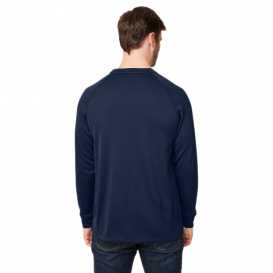 Core 365 CE800 Core 365 Unisex Fusion ChromaSoft Fleece Crew Pullover - Classic Navy