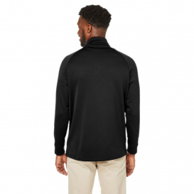 Core 365 CE801 Unisex Fusion ChromaSoft™ Fleece Quarter-Zip - Black