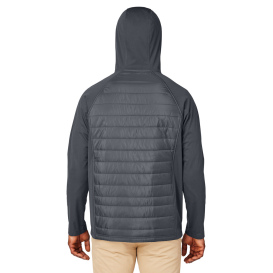 Core 365 CE808 Unisex Techno Lite Hybrid Hooded Jacket - Carbon
