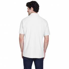 Devon & Jones D100 Men's Pima Pique Short Sleeve Polo - White