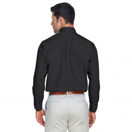 Devon & Jones D620 Men's Crown Woven Collection Solid Broadcloth - Black