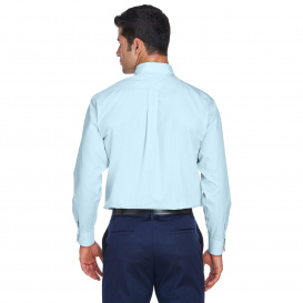 Devon & Jones D620 Men's Crown Woven Collection Solid Broadcloth - Crystal Blue