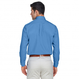 Devon & Jones D620 Men\'s Crown Woven Collection Solid Broadcloth - French Blue