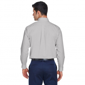 Devon & Jones D620 Men\'s Crown Woven Collection Solid Broadcloth - Silver