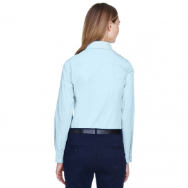 Devon & Jones D620W Ladies Crown Woven Collection Solid Broadcloth - Crystal Blue