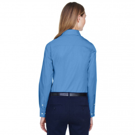Devon & Jones D620W Ladies Crown Woven Collection Solid Broadcloth - French Blue