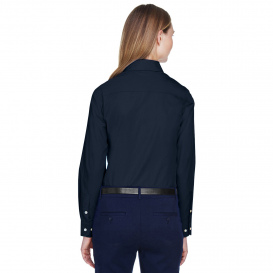 Devon & Jones D620W Ladies Crown Woven Collection Solid Broadcloth - Navy