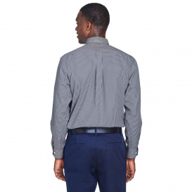 Devon & Jones D640 Men\'s Crown Woven Collection Gingham Check - Navy