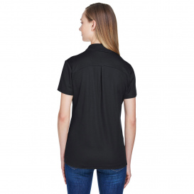 Devon & Jones DG20W CrownLux Performance Ladies Plaited Polo - Black