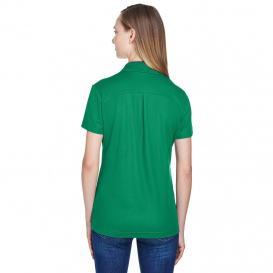 Devon & Jones DG20W CrownLux Performance Ladies Plaited Polo - Kelly Green