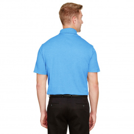 Devon & Jones DG22 CrownLux Performance Address Melange Polo - Ocean Blue Heather