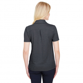 Devon & Jones DG22W CrownLux Performance Ladies Address Melange Polo - Black Heather